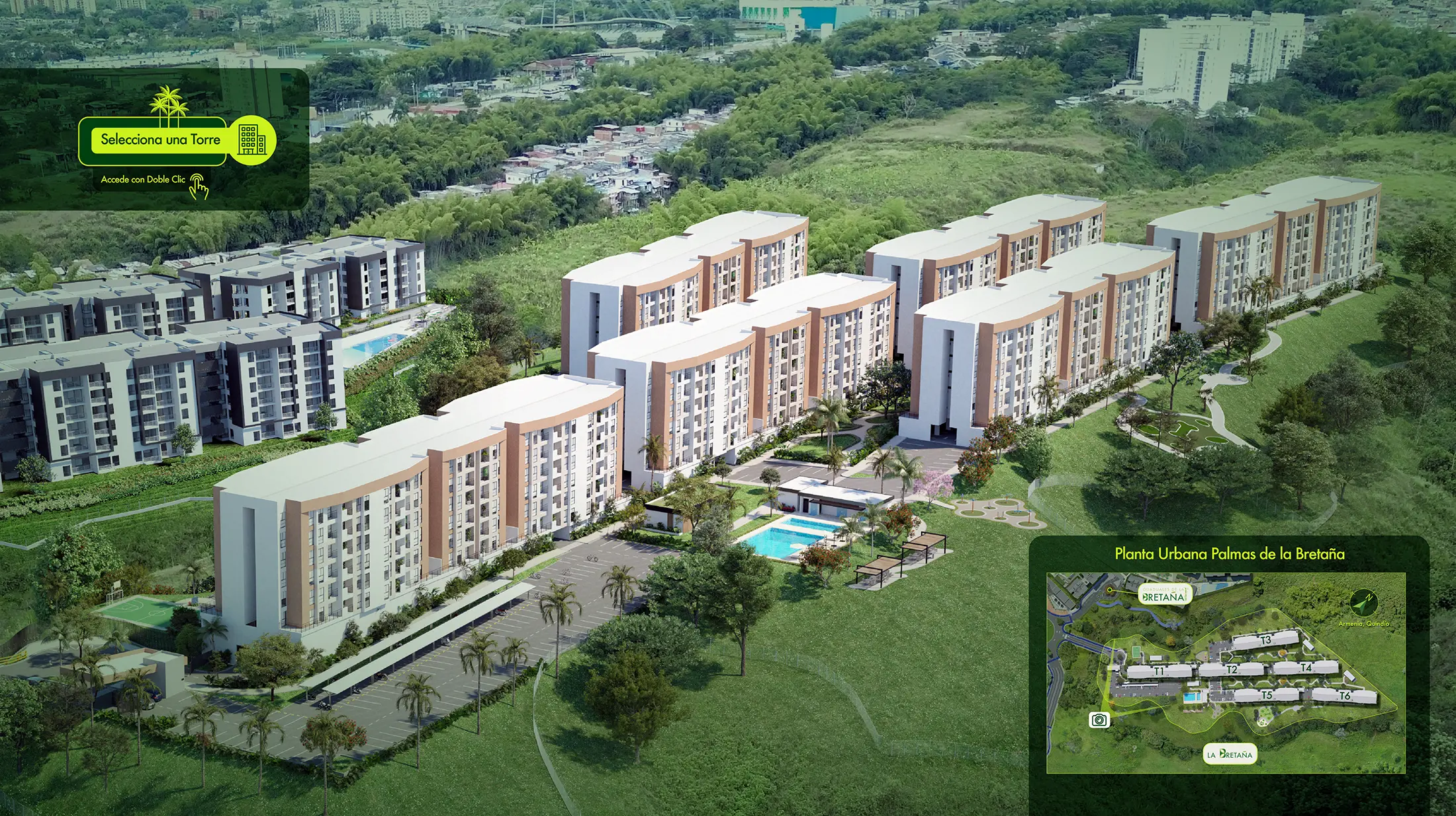 Vista Aérea General Interactiva