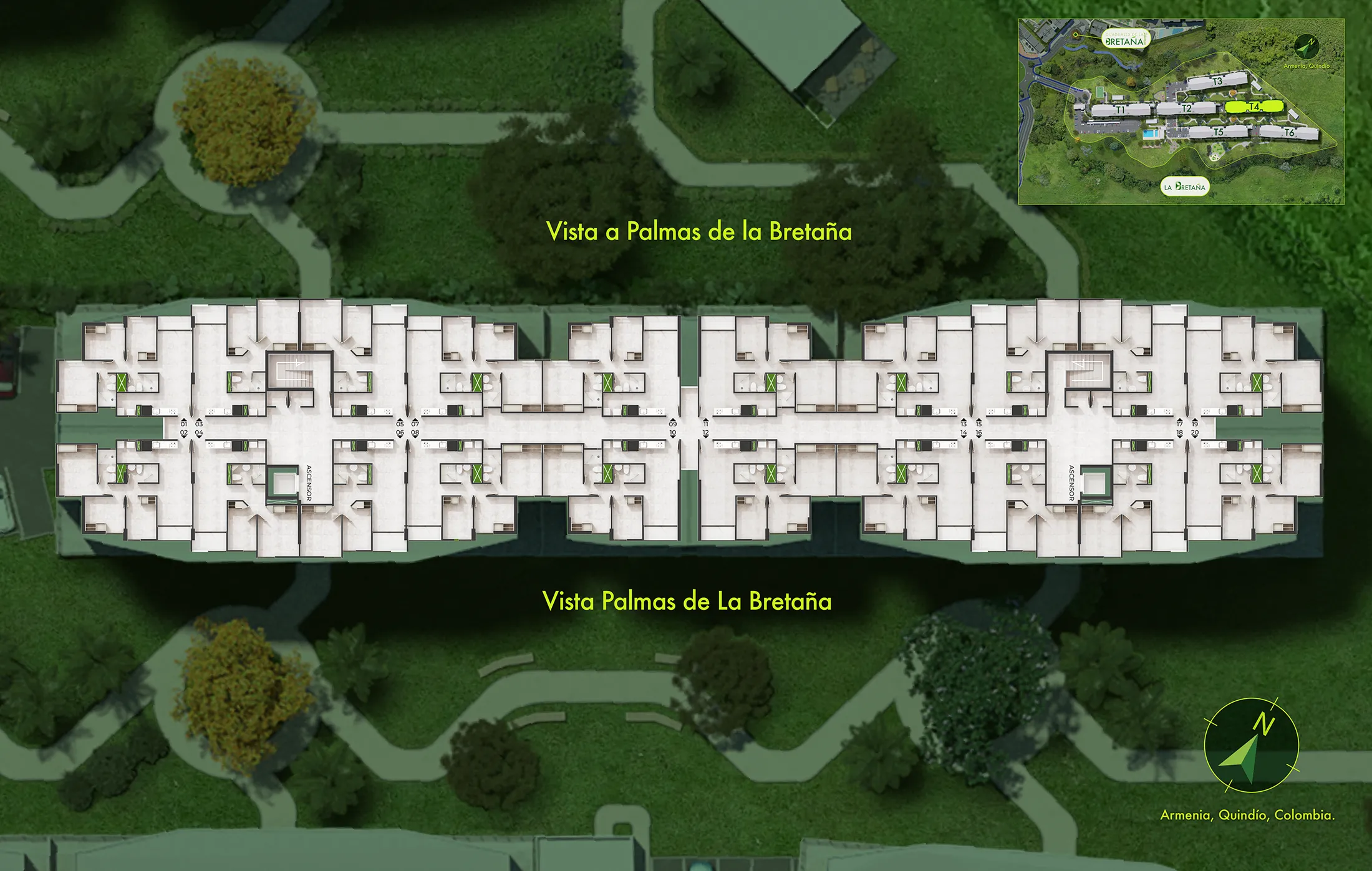 Plano del Piso - Torre 4